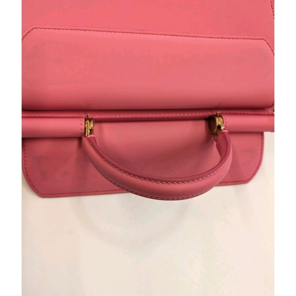 Dolce & Gabbana Sicily 62 Italian Leather Pink Satchel And Crossbody - Picture 10 of 12